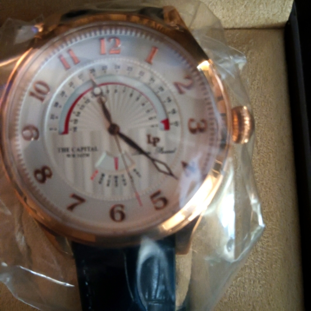 NWT Lucien Piccard Gold and Black The Capital Watch